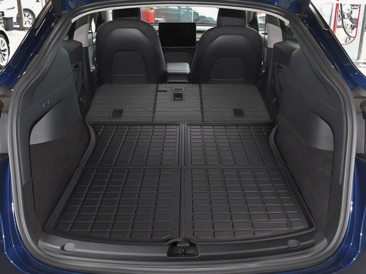 Model Y 2019-2023: Full All-weather Floor/Frunk/Trunk Mats Bundle Set (TPE or XPE, 6 PCs)