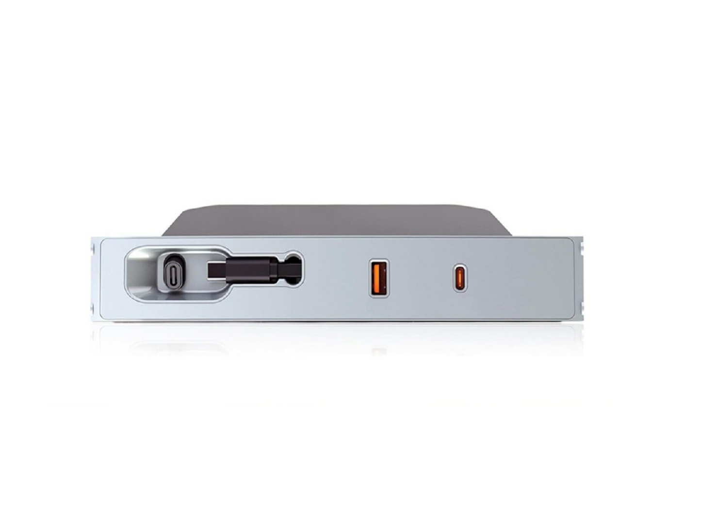 Model 3 Highland 2024-2025/ Y Juniper 2025: 3 in 1 USB Extension Hub Panel (1 USB-A + 1 Type C + 1 Type-C Retractable Cable)