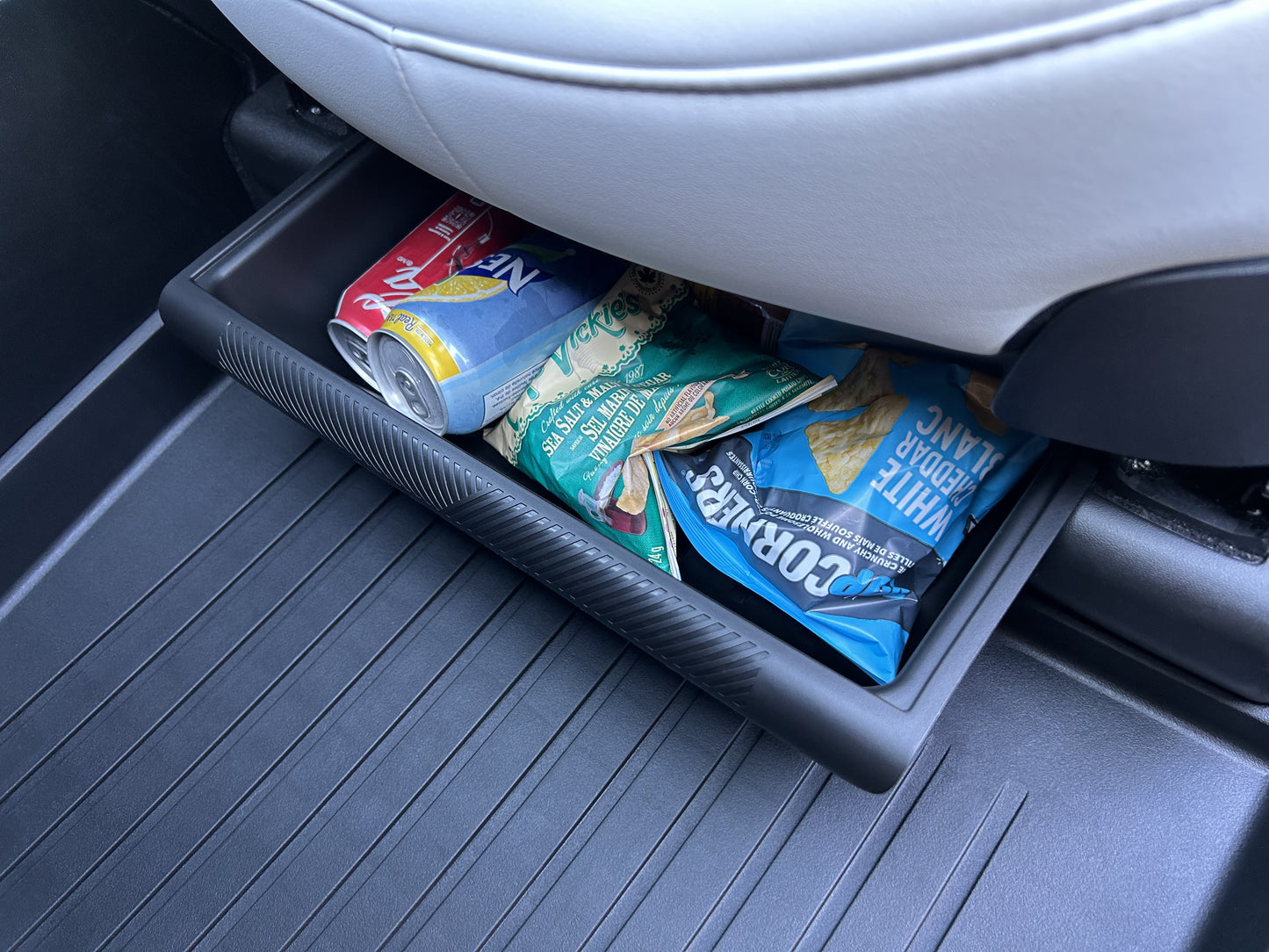 Model Y Legacy/Juniper 2020-2025: Underseat Storage Organizer Drawer Box