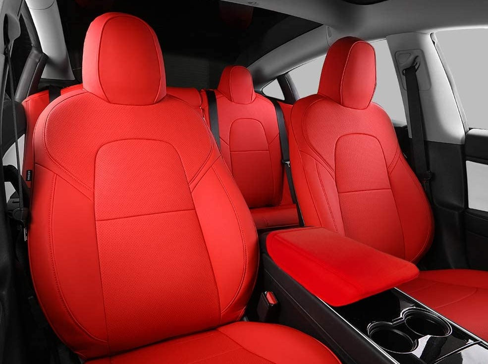 Model Y: PU Leather Full Seat Cover (12 PCs)