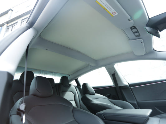Model 3 Highland 2024+: Panoramic Glass Roof Sunshades