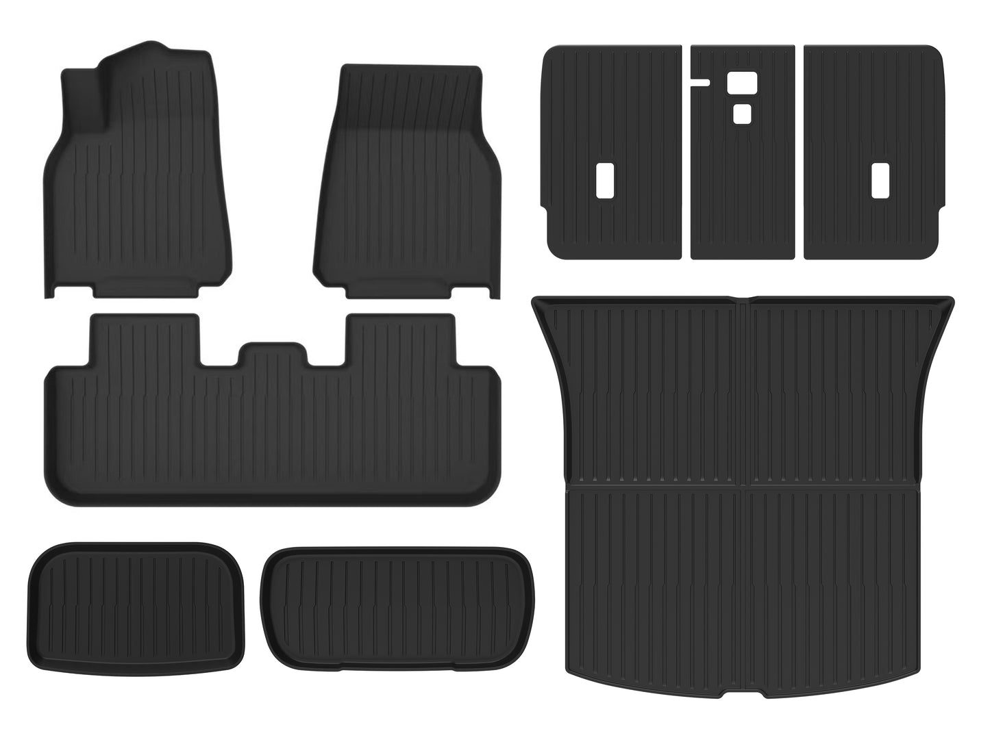 Model Y Juniper 2026+: Full All-weather Floor/Frunk/Trunk Liners Bundle Set (6 or 9 PCs)