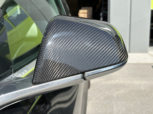 Model 3/Y: Real Carbon Fibre Side View Mirror Covers (2PCs)