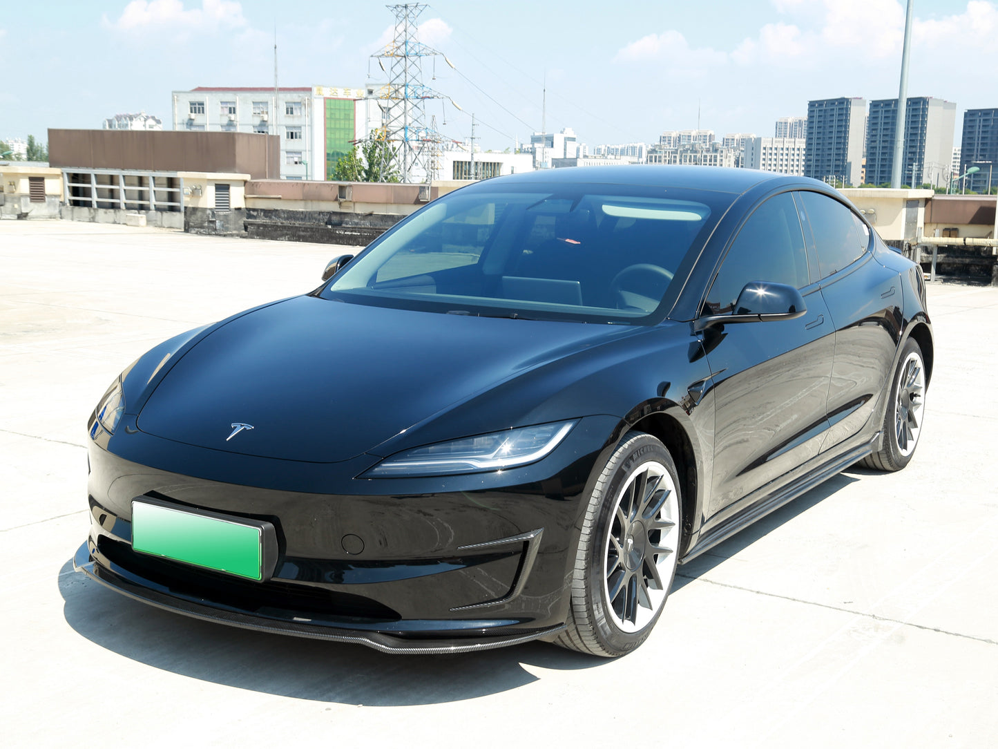 Model 3 Highland: Front Air Deflector Lip (3 PCs)