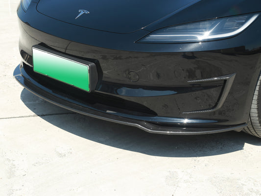 Model 3 Highland 2024+: Front Air Deflector Lip (3 PCs)