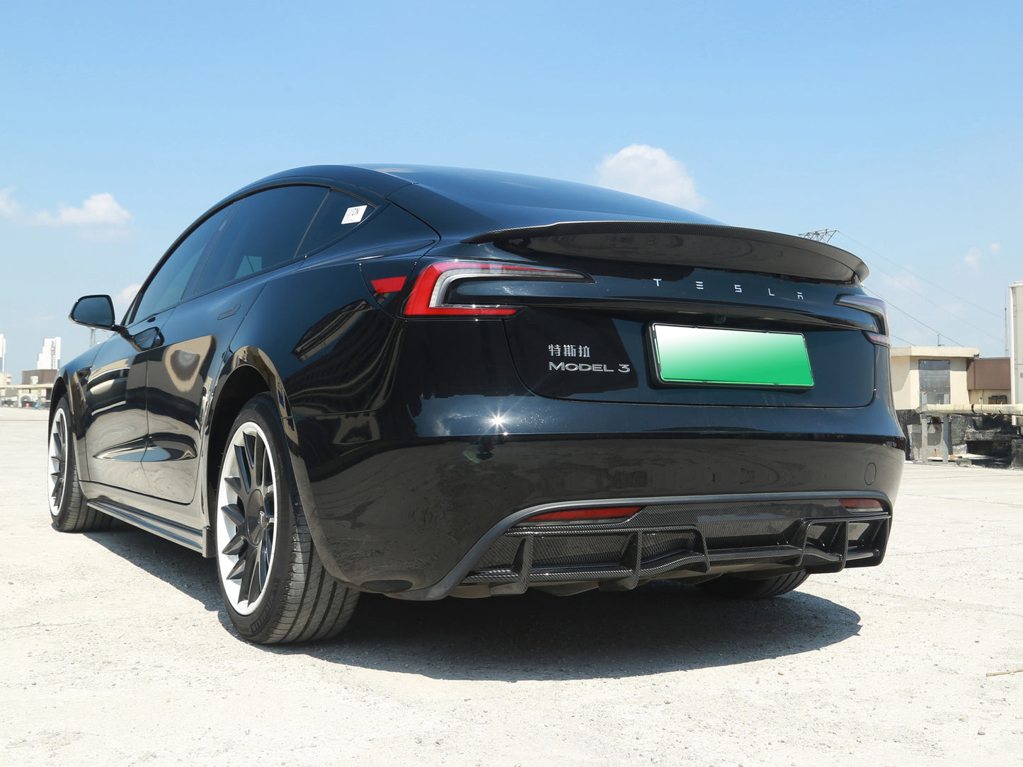 Model 3 Highland: Full ABS Performance Body Kit (Front Lip, Side Skirt, Diffuser, Spoiler)