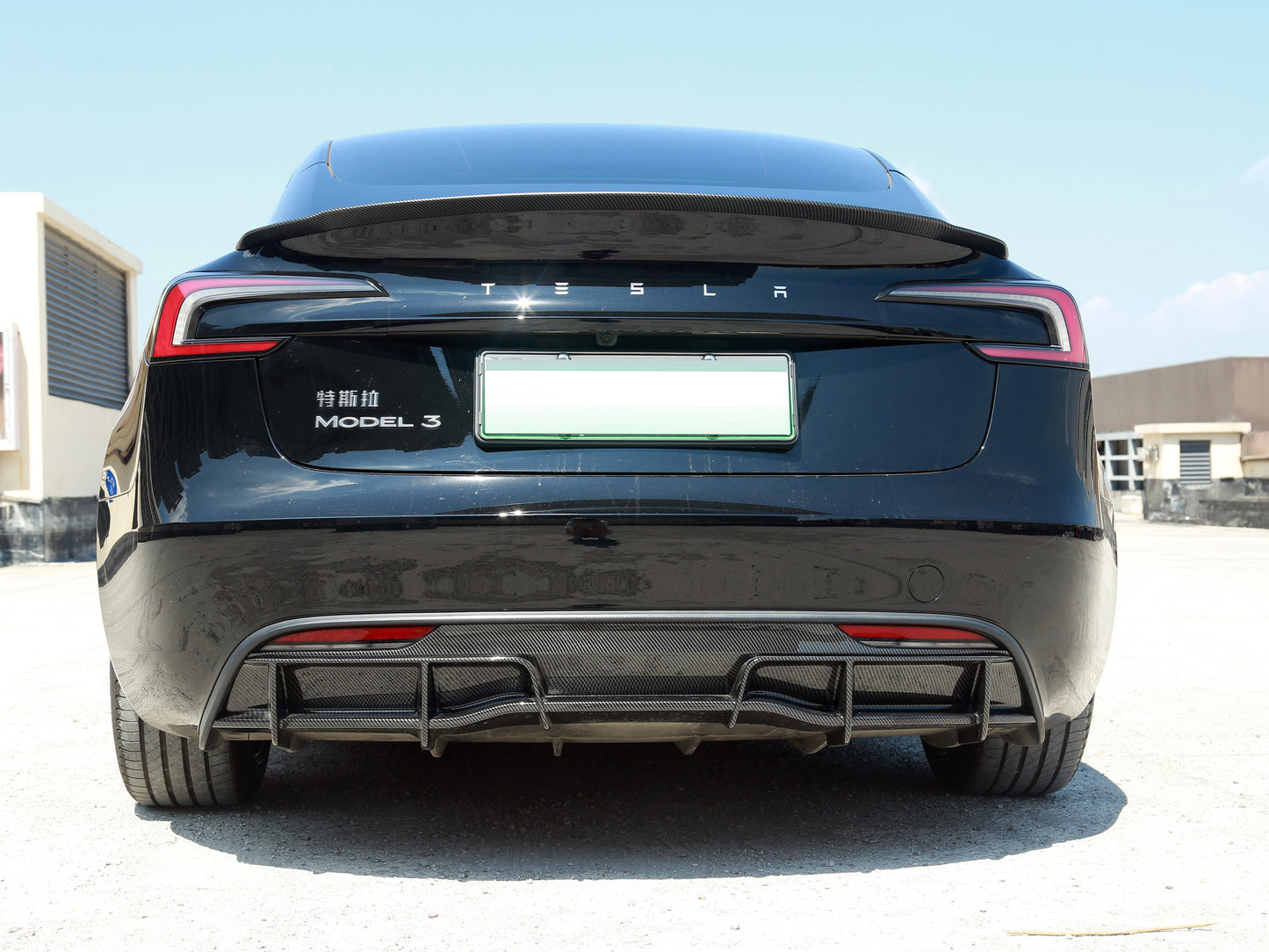 Model 3 Highland: Full ABS Performance Body Kit (Front Lip, Side Skirt, Diffuser, Spoiler)