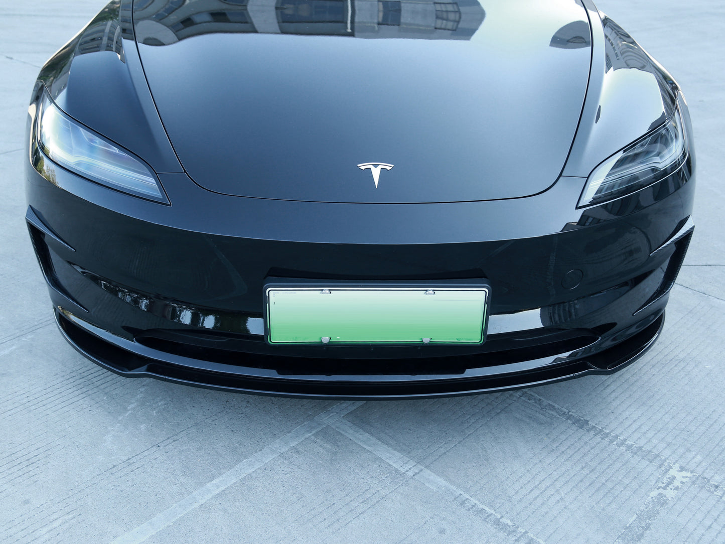 Model 3 Highland 2024+: Front Air Deflector Lip (3 PCs)