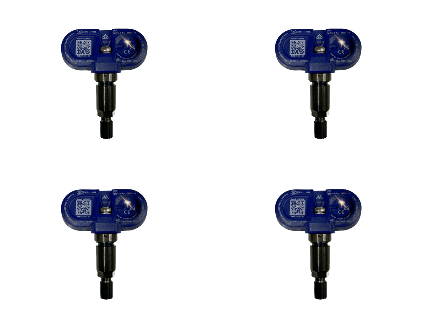 Model S/3/X/Y: TPMS Bluetooth Tire Pressure Monitoring Sensors (4pcs)