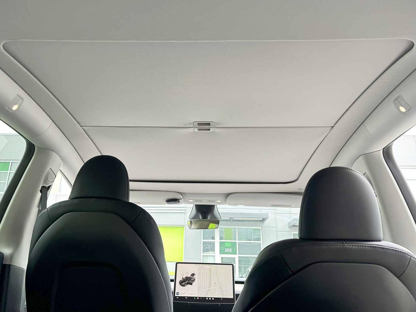 Model Y Legacy: Retractable Glass Roof Sunshade