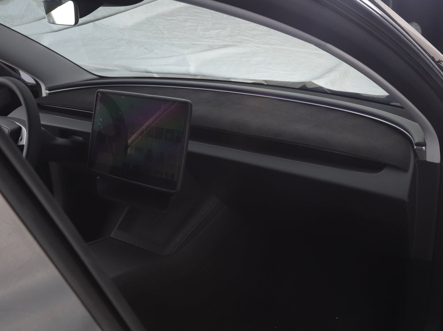 Model 3 Highland 2024-2025: Dashboard Anti-glare Suede Cover