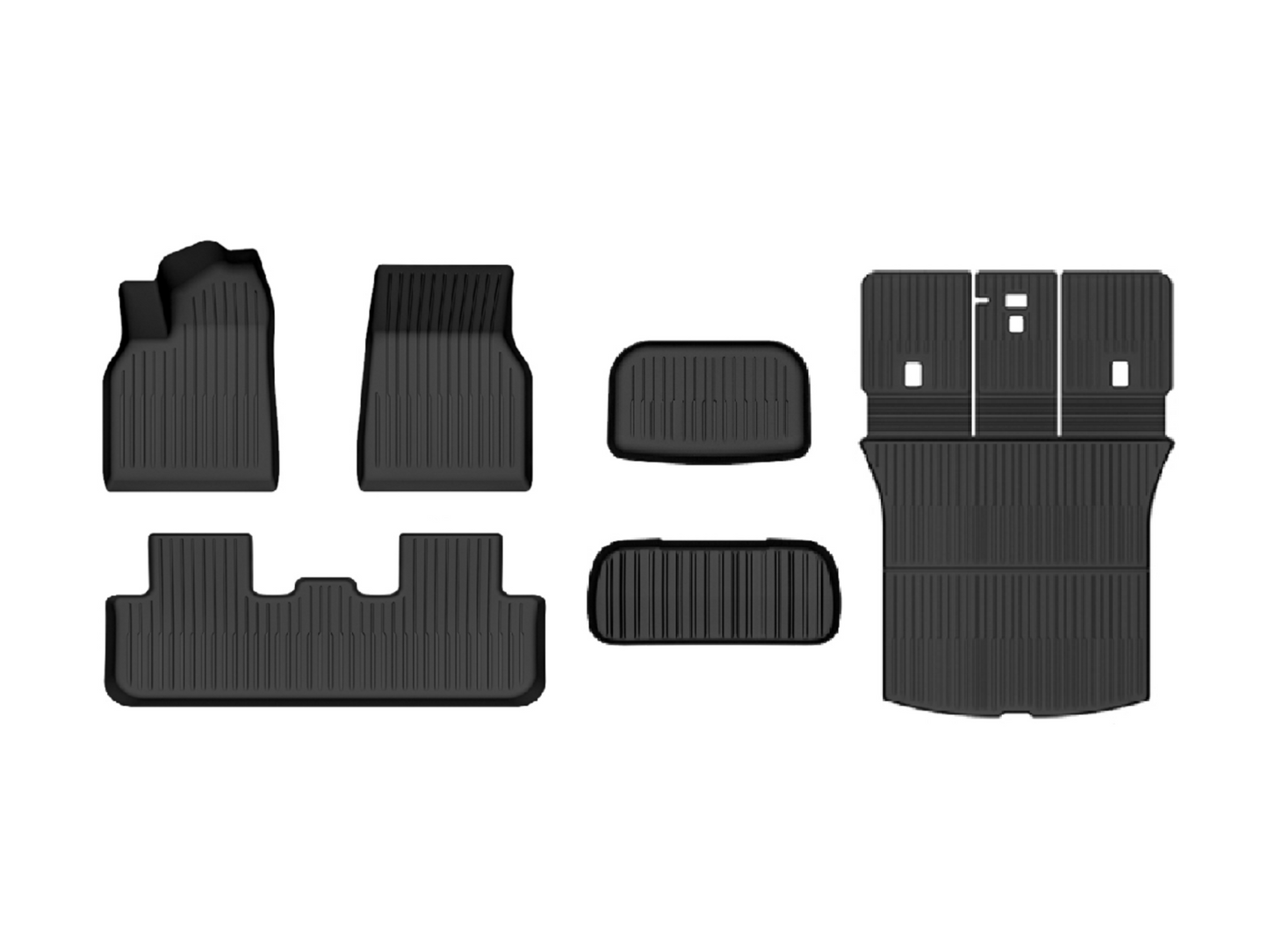 Model Y Juniper 2026+: Full All-weather Floor/Frunk/Trunk Mats Bundle Set (6 PCs)