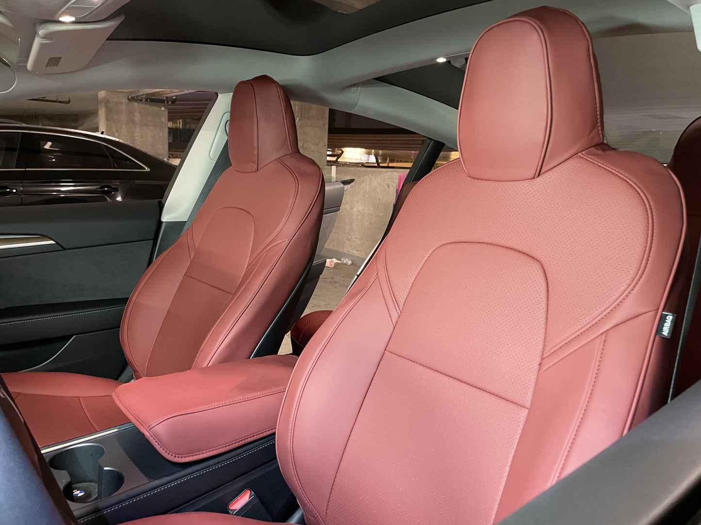 Model Y: PU Leather Full Seat Cover (12 PCs)