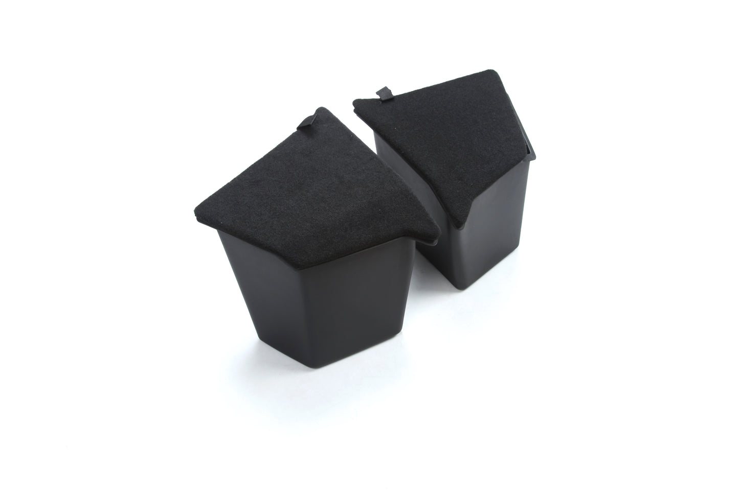 Model Y 7 Seaters: Rear Trunk Side Storage Bins + Flocked Lids (4 PCs)