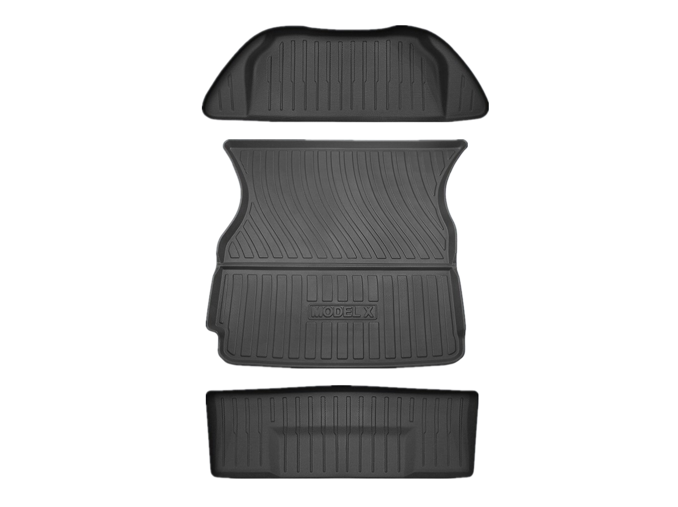 Model X 2021-2023: TPO Frunk & Trunk Mats Set (3 PCs)