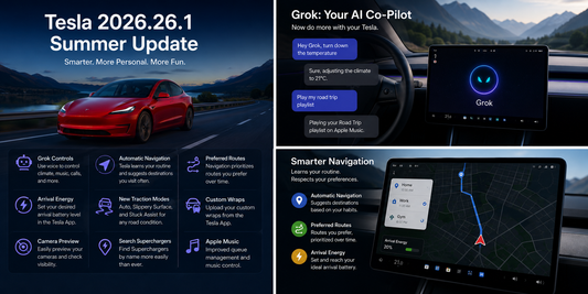 Tesla 2026.26.1 Software Update: Every New Feature in the 2026 Summer Update