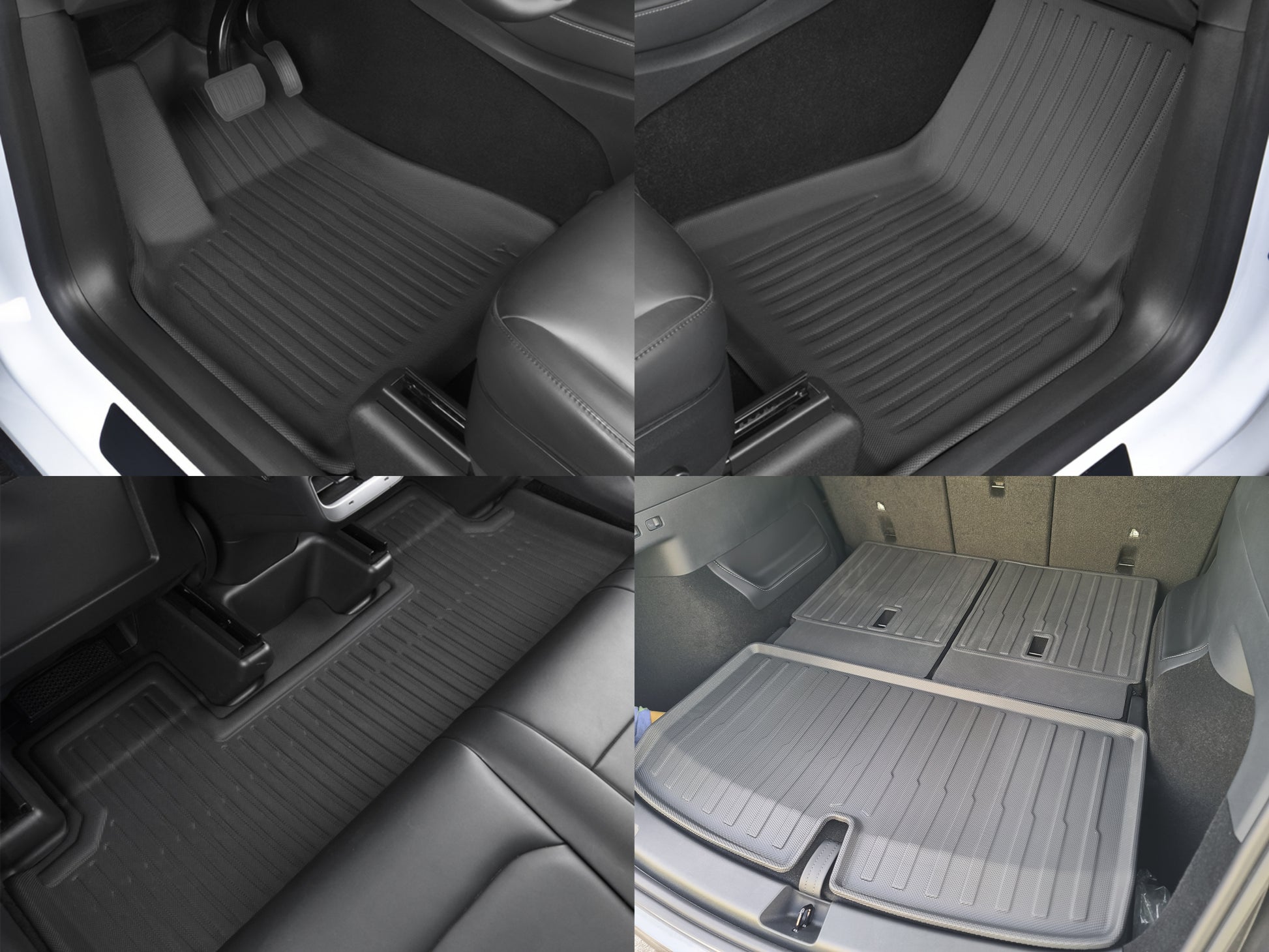 Model Y 7 Seaters: XPE 3-Row Floor + TPO Trunk Mats Bundle Set (7 PCs)