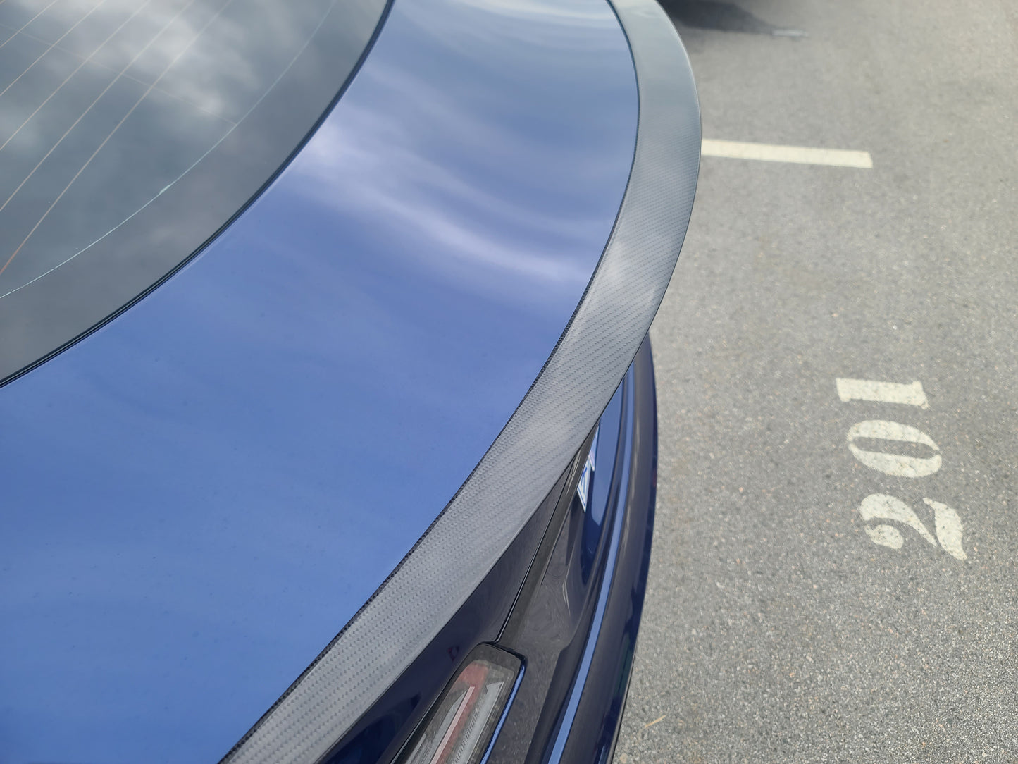 Model S: Real Carbon Fibre Performance Spoiler