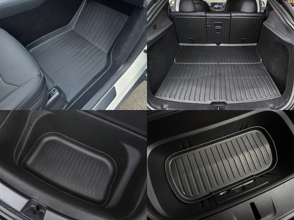 Model Y Juniper 2026+: Full All-weather Floor/Frunk/Trunk Liners Bundle Set (6 or 9 PCs)