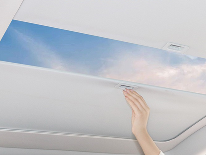 Model Y: Retractable Glass Roof Sun Shade