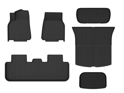 Model Y Juniper 2026+: Full All-weather Floor/Frunk/Trunk Liners Bundle Set (6 or 9 PCs)
