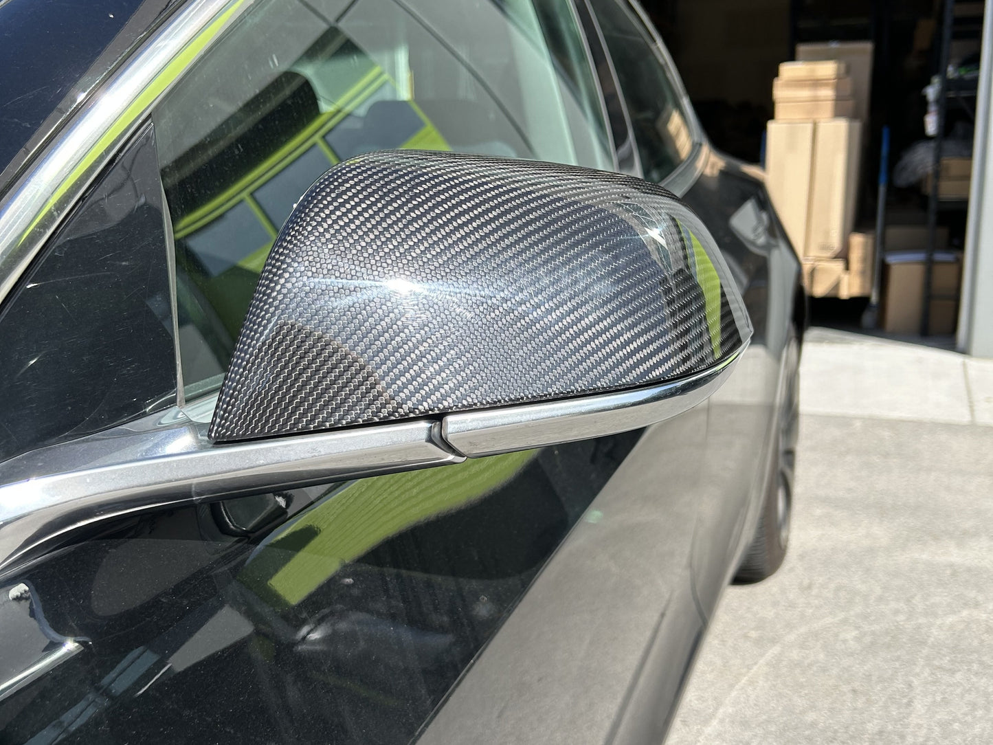 Model 3/Y: Real Carbon Fibre Side View Mirror Covers (2PCs)