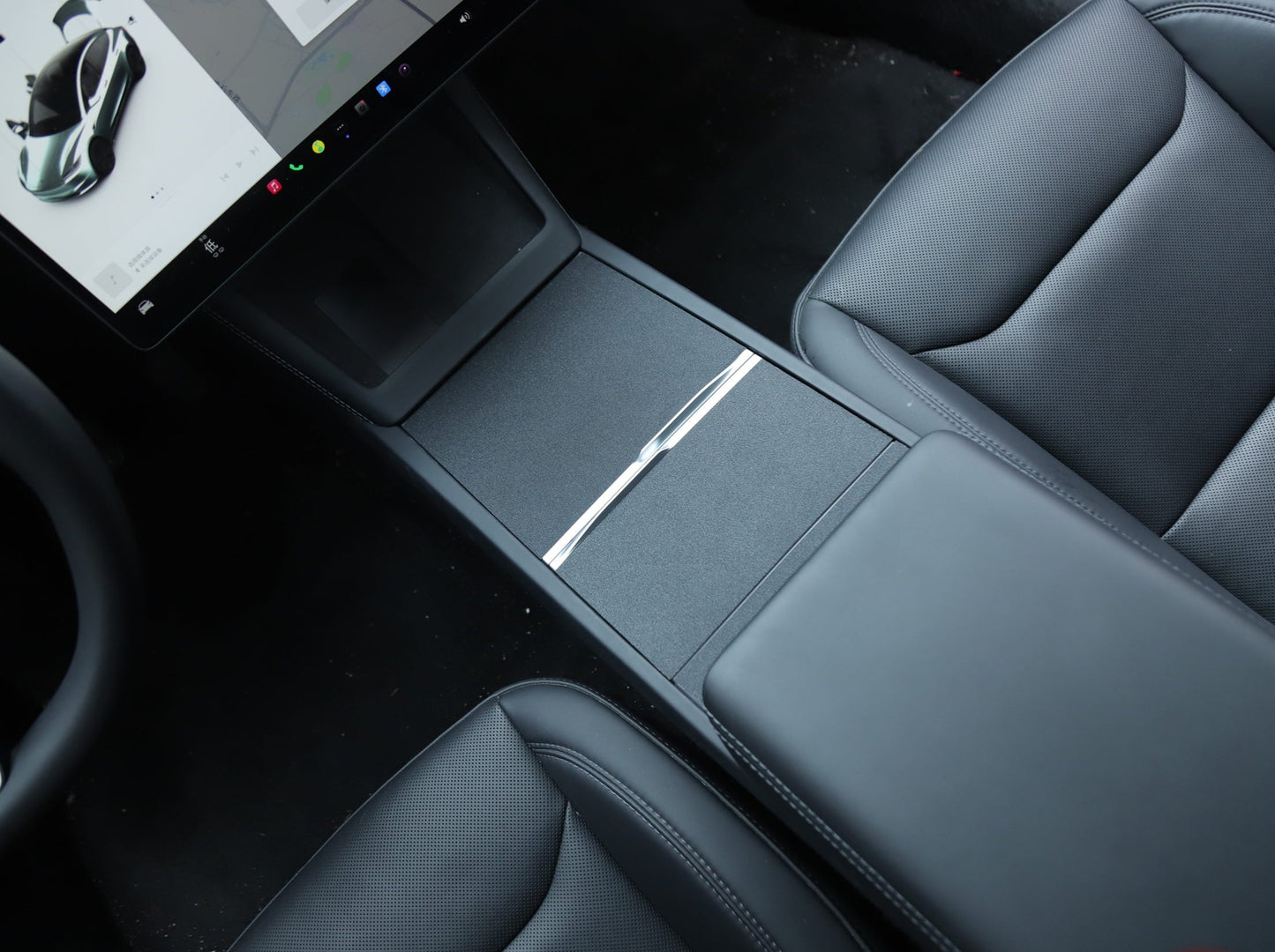 Model 3 Highland 2024-2025/ Model Y Juniper 2025: Centre Console Cover Wrap (3PCs) (T2 Gift)