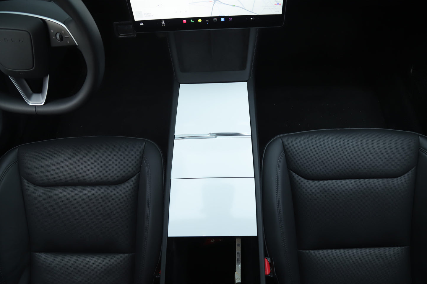 Model 3 Highland 2024-2025/ Model Y Juniper 2025: Centre Console Cover Wrap (3PCs) (T2 Gift)