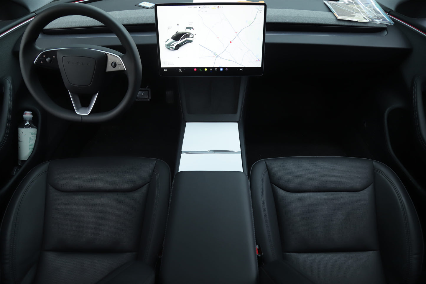 Model 3 Highland 2024-2025/ Model Y Juniper 2025: Centre Console Cover Wrap (3PCs) (T2 Gift)