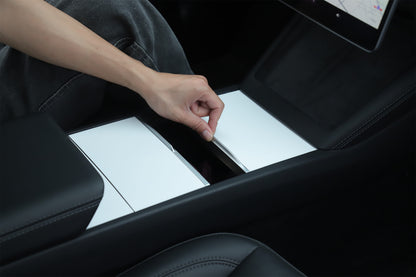 Model 3 Highland 2024-2025/ Model Y Juniper 2025: Centre Console Cover Wrap (3PCs) (T2 Gift)