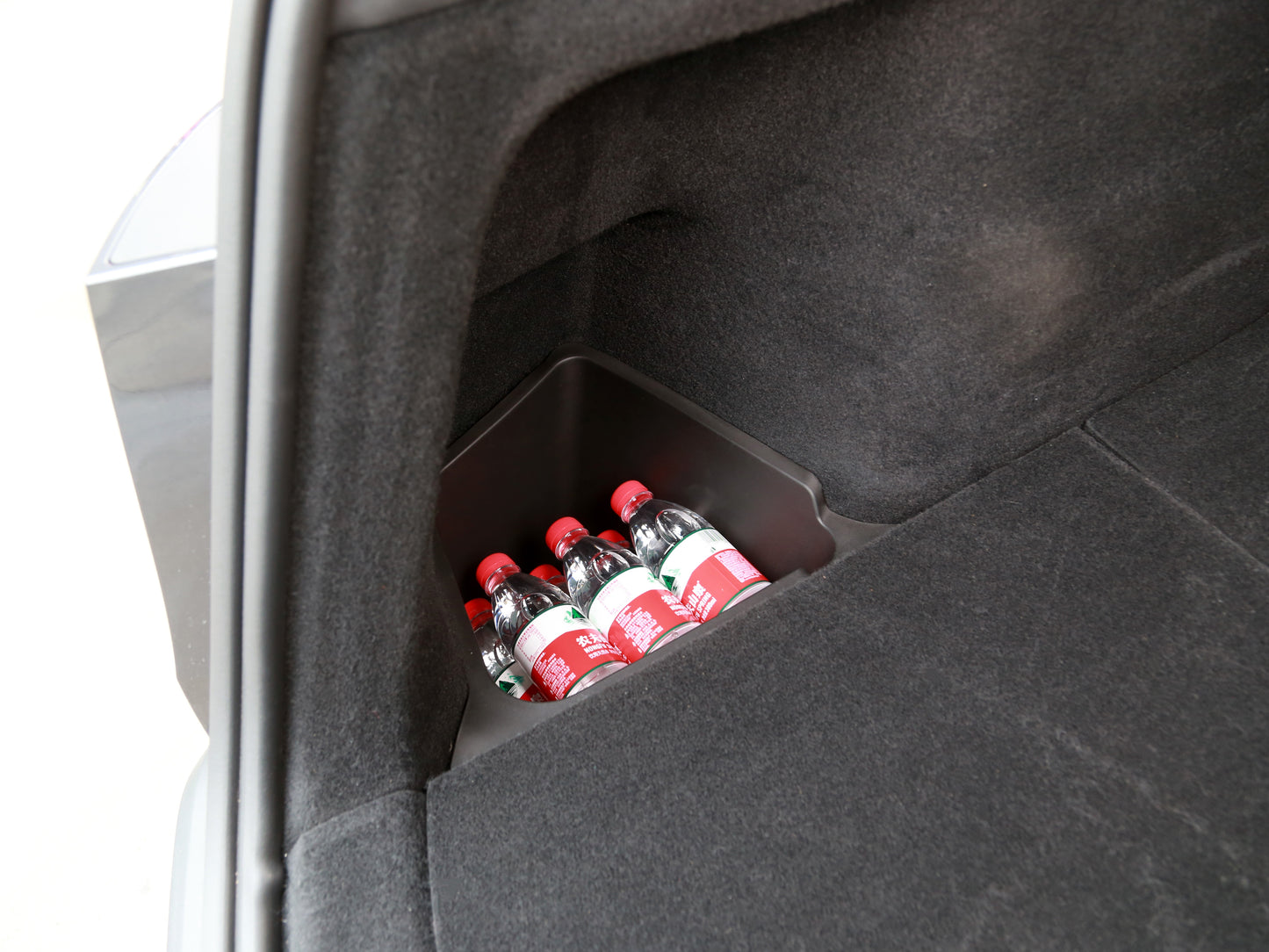 Model Y Juniper 2026+: Rear Trunk Side Storage Bins + Flocked Lids (4 PCs)