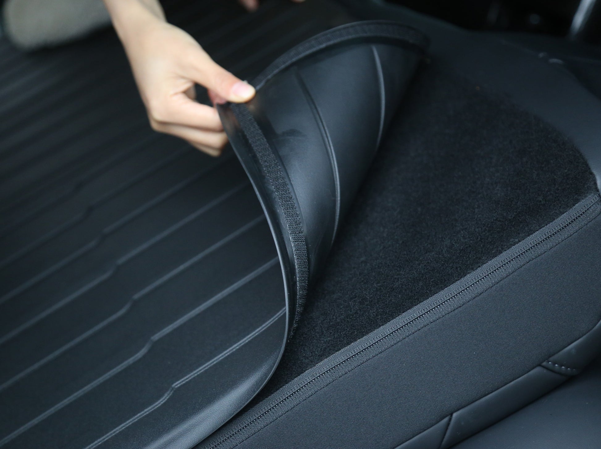 Model 3: TPO Rear Backseat Cover Mats (2 PCs)
