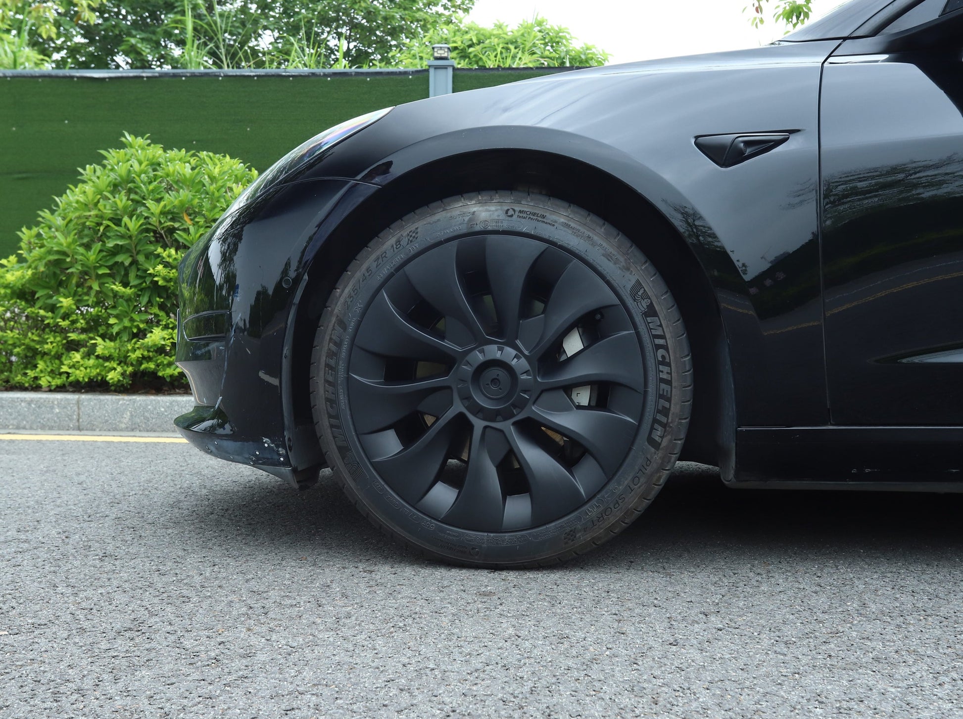 Fit For Model 3 Wheel Cover 18 matte Black Support - Temu