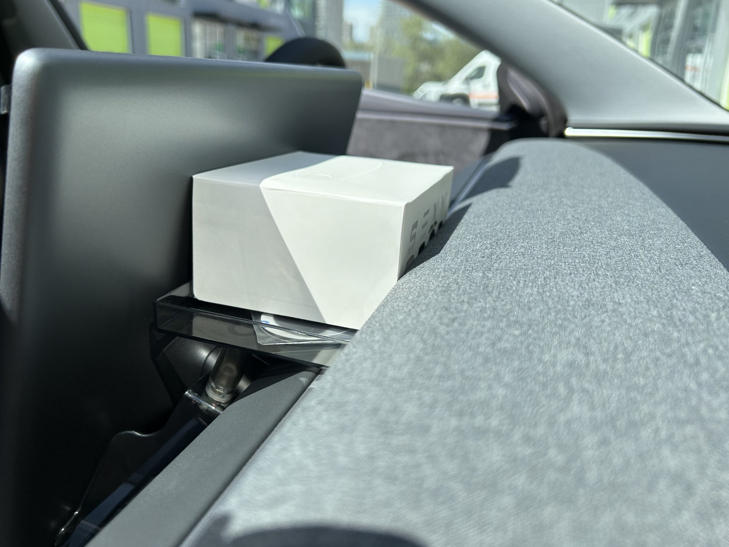 Model 3 Highland 2024-2025: Behind & Under Screen Storage Box Tray Organizer