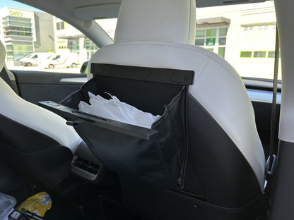 Model S/3/X/Y: Rear Seat PU Leather Magnetic Trash Bag