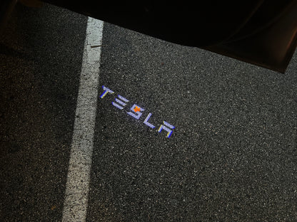 Model 3/Y: Tesla Logo LED Puddle Lights (2 pieces)