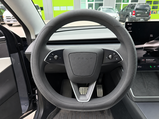 Model 3/Y: PU Leather Steering Wheel Full Cover