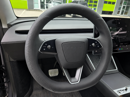 Model 3 Highland 2024+/ Y Juniper 2026+: PU Leather Steering Wheel Full Cover