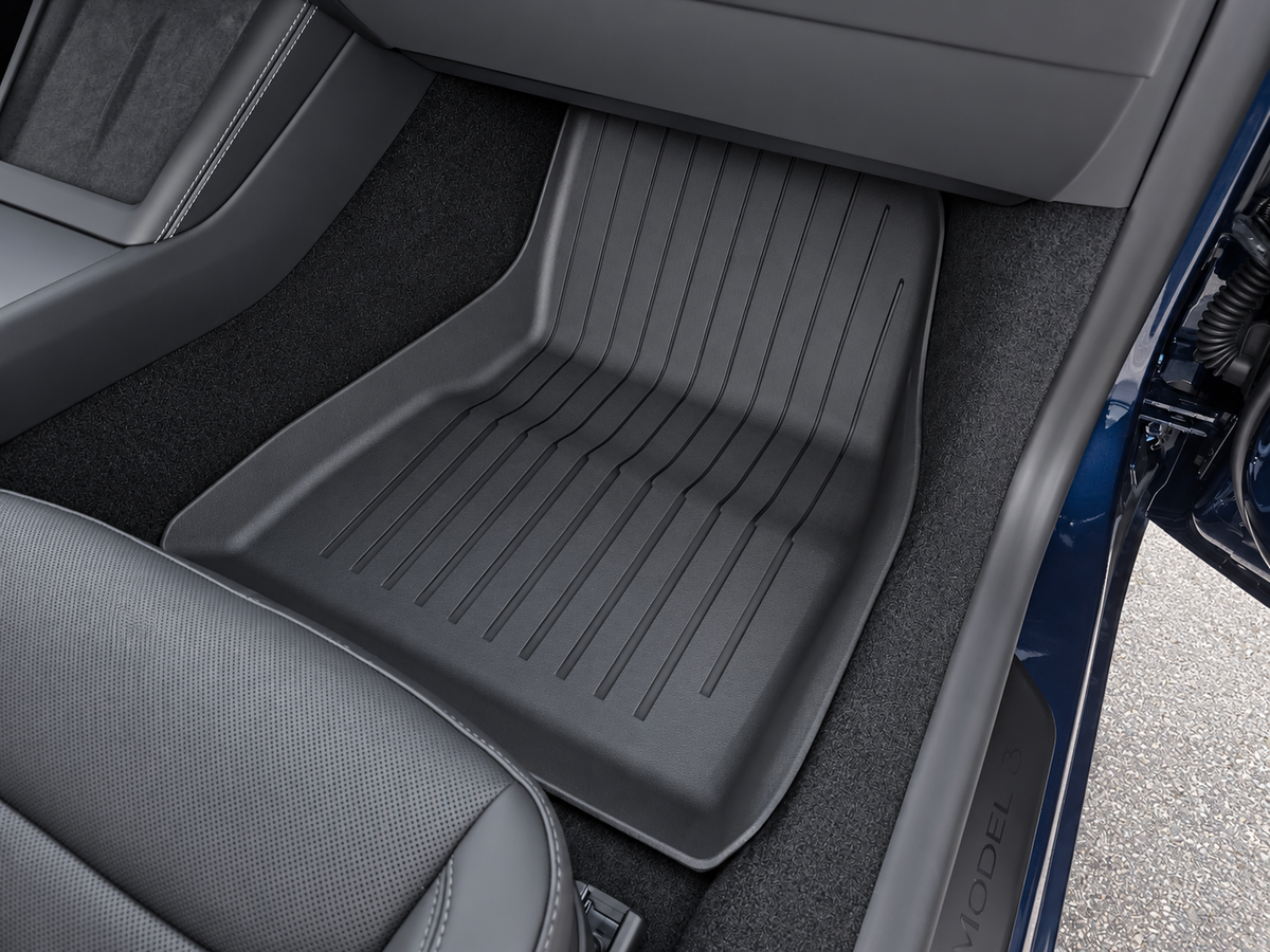 Model 3 Highland 2024+: TPE Full All-weather Floor/Frunk/Trunk Liners Mats Bundle Set (6 PCs)