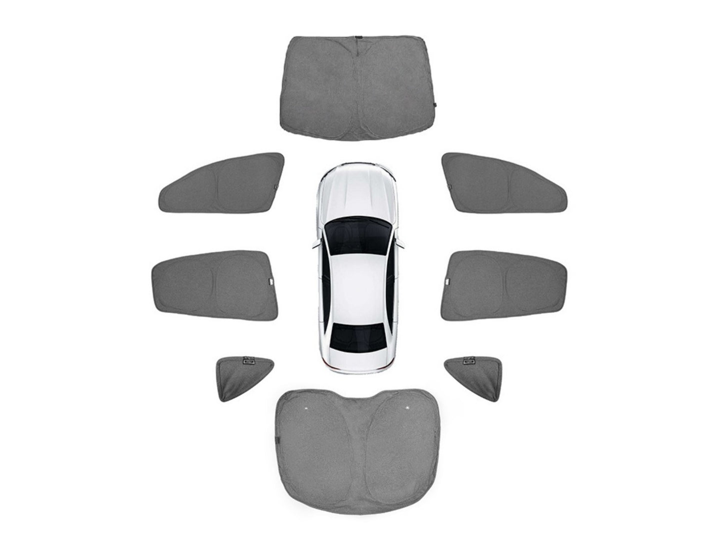 Model Y Legacy/ Juniper 2021-2026 : Full Sunlight Blackout Privacy Screen Sunshades V2 (7pcs)