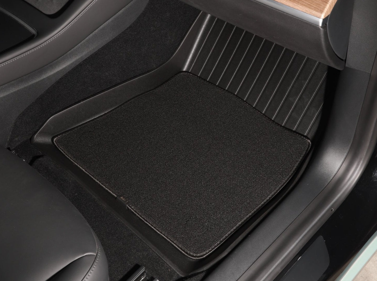 Model 3 2017-2022 : TPE All-weather Interior Floor Mats & Detachable Carpets (3 PCs)