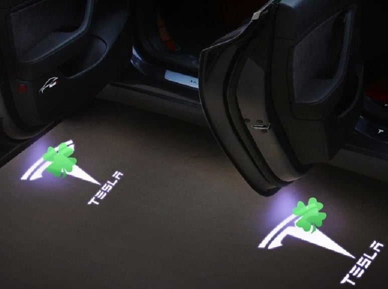Model 3/Y: Tesla Logo LED Puddle Lights (2 pieces)