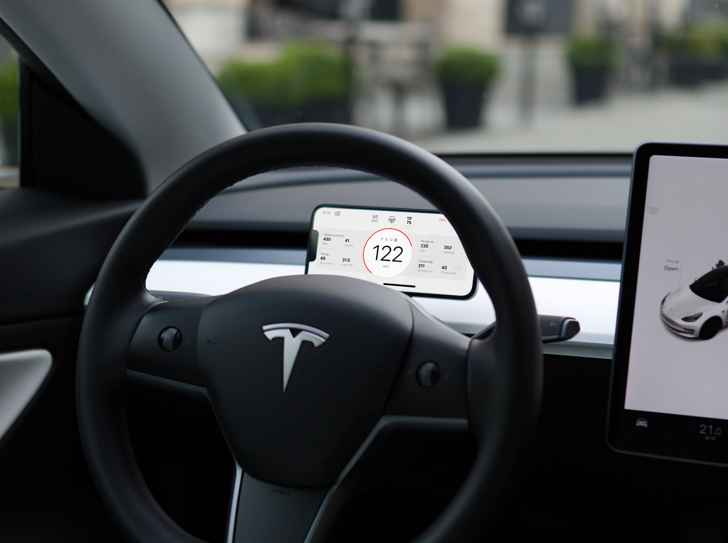 Model 3/Y: Teslogic Mobile Dashboard Display + Wireless Charging