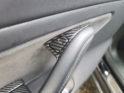 Model 3/Y: Carbon Fibre Molded Window & Door Switch Covers (14 PCs)
