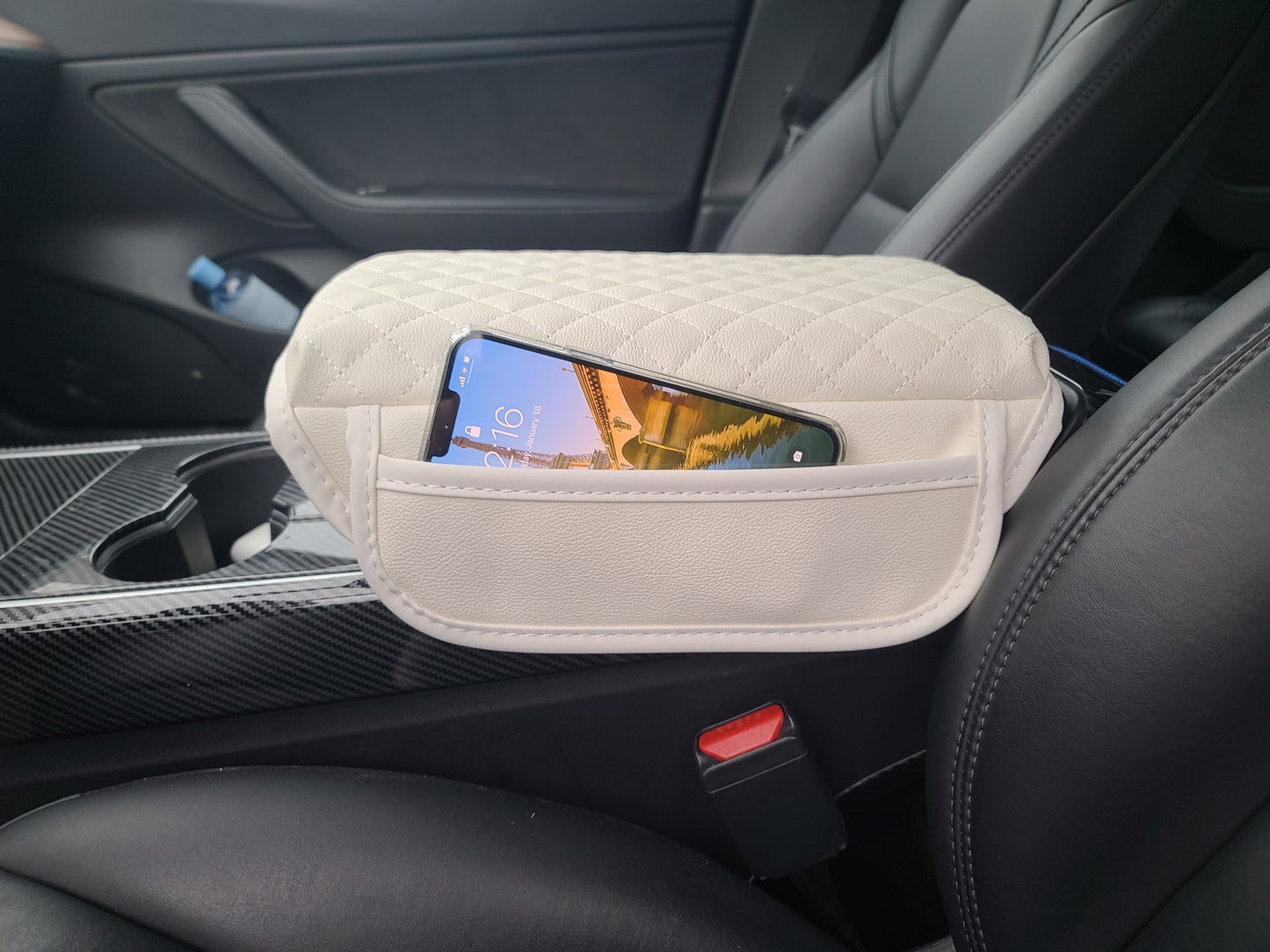 Model 3/Y: Armrest Leather Cushion Cover