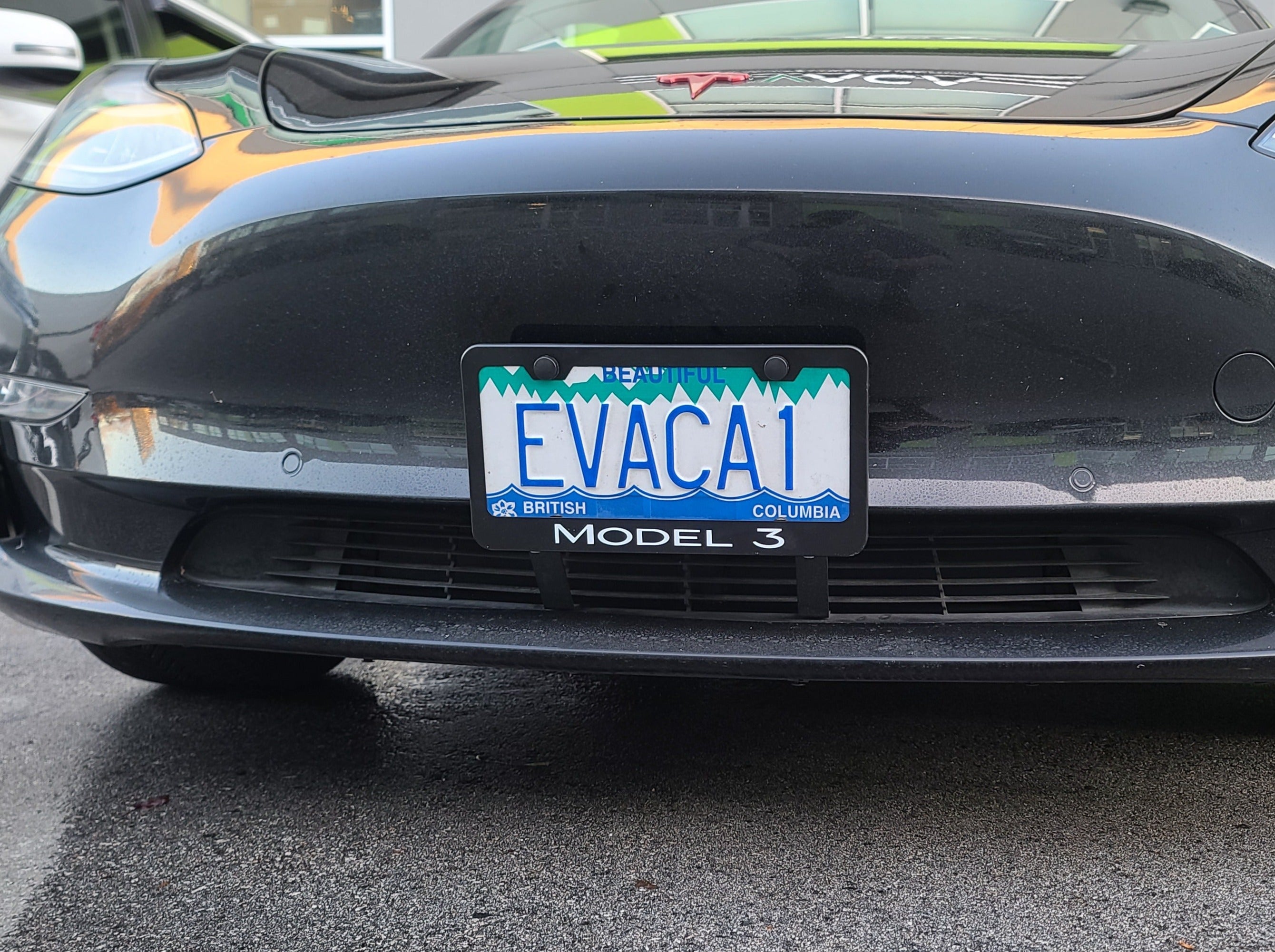 Tesla model 3 license deals plate frame