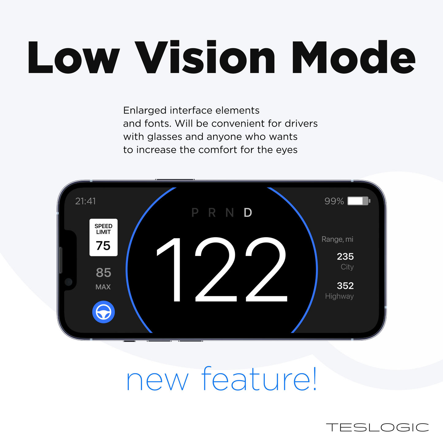 Model 3/Y: Teslogic Mobile Dashboard Display + Wireless Charging