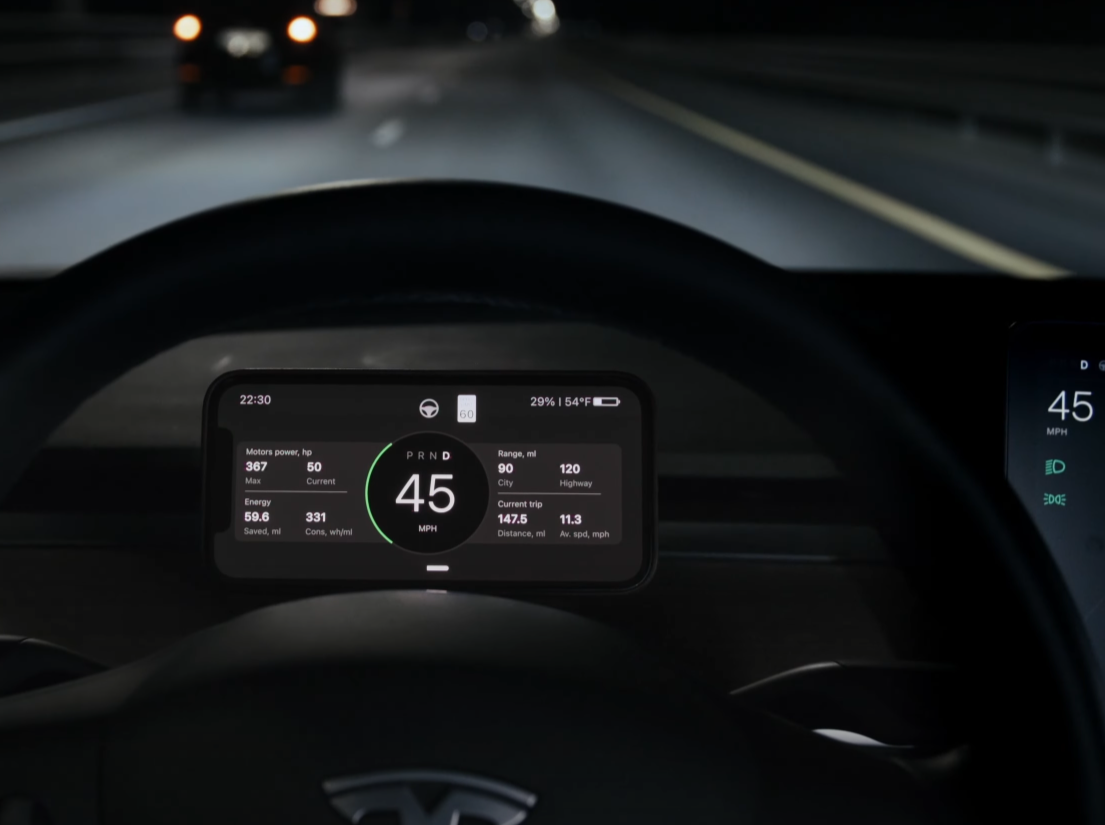 Model 3/Y: Teslogic Mobile Dashboard Display + Wireless Charging