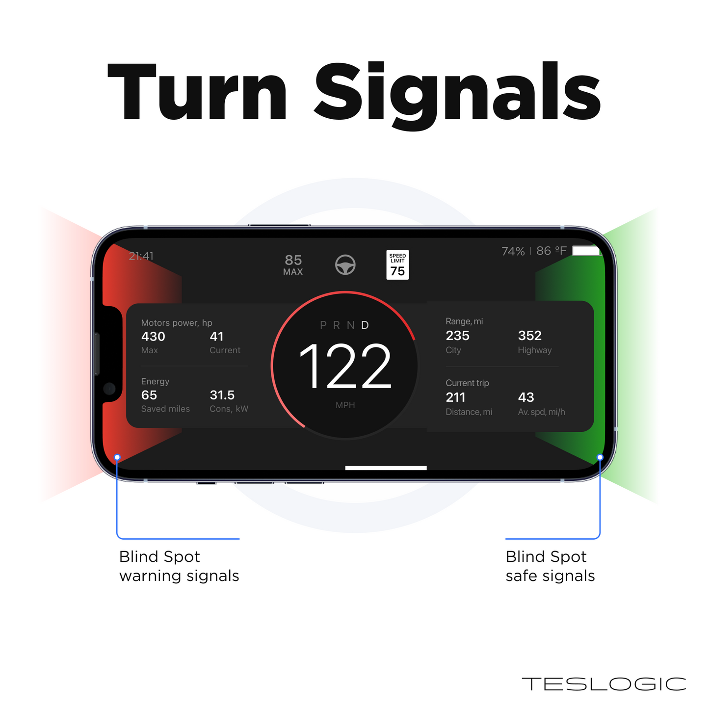 Model 3/Y: Teslogic Mobile Dashboard Display + Wireless Charging