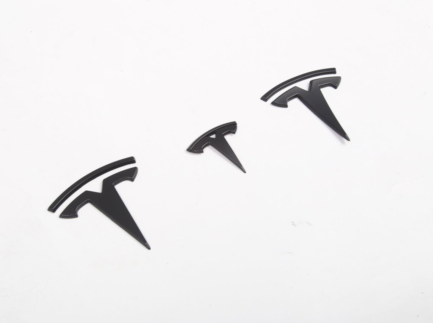 Model 3/Y: Frunk/Trunk/Steering Wheel Logo Decal Bundle (3 Pieces)